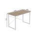 Компьютерный стол Ferrum-decor Дейв 75x120x60 белый ДСП Дуб Сан-Марино 16мм (FRD-102149) - фото 9