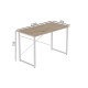 Компьютерный стол Ferrum-decor Дейв 75x120x70 белый ДСП Дуб Сан-Марино 16мм (FRD-102179) - фото 9