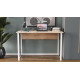 Компьютерный стол Ferrum-decor Курт 75x100x60 белый ДСП Дуб Сан-Марино 16мм (FRD-102199) - фото 4