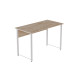 Компьютерный стол Ferrum-decor Курт 75x140x60 белый ДСП Дуб Сан-Марино 16мм (FRD-102219) - фото 5