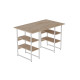 Компьютерный стол Ferrum-decor Карэн 75x120x60 белый ДСП Дуб Сан-Марино 16мм (FRD-102259) - фото 2