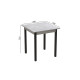Стіл кухонний Ferrum-decor Дієго 75x70x70 Чорний ДСП Бетон 16мм (FRD-105575) - фото 2