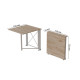 Стіл-книга трансформер Оріон 1 Ferrum-decor 750x810x730 Білий метал ДСП Дуб Сан-Марино 16 мм (FRD-104605) - фото 7