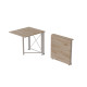 Стіл-книга трансформер Оріон 1 Ferrum-decor 750x810x730 Білий метал ДСП Дуб Сан-Марино 16 мм (FRD-104605) - фото 6