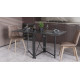 Стол-книжка трансформер Орион 2 Ferrum-decor 750x1520x730 Черный металл ДСП Сосна Кембра 16 мм (FRD-104585) - фото 3