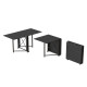 Стол-книжка трансформер Орион 2 Ferrum-decor 750x1520x730 Черный металл ДСП Сосна Кембра 16 мм (FRD-104585) - фото 4