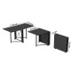 Стол-книжка трансформер Орион 2 Ferrum-decor 750x1520x730 Черный металл ДСП Сосна Кембра 16 мм (FRD-104585) - фото 5
