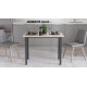 Стіл універсальний Knap Ferrum-decor 75x140x60 Чорний метал ДСП Дуб Сан-Марино 16 мм (FRD-106355) - фото 2