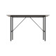 Стол письменный Line Тайм Ferrum-decor 75x120x60 Черный металл ДСП Белое 16 мм (FRD-104885) - фото 2