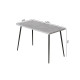 Стіл кухонний Марсель 30 Ferrum-decor 75x120x60 Чорний метал ДСП Бетон 32 мм (FRD-106735) - фото 4