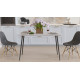 Стіл кухонний Марсель 30 Ferrum-decor 75x120x60 Чорний метал ДСП Бетон 32 мм (FRD-106735) - фото 7