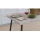 Стіл кухонний Марсель 30 Ferrum-decor 75x120x60 Чорний метал ДСП Бетон 32 мм (FRD-106735) - фото 2