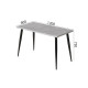Стіл кухонний Марсель 50 Ferrum-decor 75x120x60 Чорний метал ДСП Бетон 32 мм (FRD-106695) - фото 5