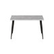 Стіл кухонний Марсель 50 Ferrum-decor 75x120x60 Чорний метал ДСП Бетон 32 мм (FRD-106695) - фото 4