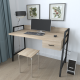 Письменный стол Ferrum-decor Комфорт 75x100x60 Черный металл ДСП Дуб Сонома 32 мм (FRD-103425) - фото 2