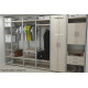 Шкаф Гардероб Уни секция 1 серии Конект Ferrum-decor 220x60x50см Серый металл ДСП Дуб Сонома 32 мм (FRD-104505) - фото 5