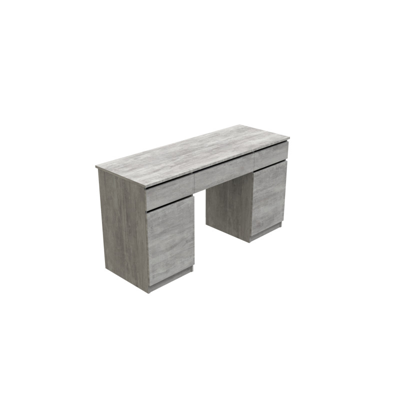 Стіл комп'ютерний Віто 2 Ferrum-decor 750x1400x500 ДСП Бетон 16 мм (FRD-104835)