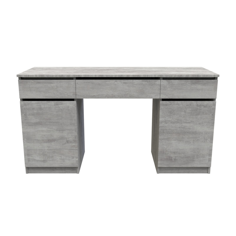 Стіл комп'ютерний Віто 2 Ferrum-decor 750x1400x500 ДСП Бетон 16 мм (FRD-104835)