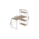 Письменный стол Ferrum-decor Серии Конект c этажеркой 75x120x60 белый ДСП Дуб Сан-Марино 16мм (FRD-104226) - фото 5