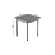 Стіл кухонний Ferrum-decor Агата 75x70x70 Сірий ДСП Бетон 16мм (FRD-105556) - фото 3
