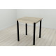 Кухонний стіл Ferrum-decor Агата 75x70x70 Чорний ДСП Сонома 16мм (FRD-106246) - фото 3