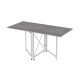 Стіл-книга трансформер Оріон 2 Ferrum-decor 750x1520x730 Білий метал ДСП Бетон 16 мм (FRD-104596) - фото 5