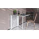 Стіл-книга трансформер Оріон 2 Ferrum-decor 750x1520x730 Білий метал ДСП Бетон 16 мм (FRD-104596) - фото 8