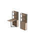 Стол книжка с этажеркой Практик 2 Ferrum-decor 1555x640x990 Черный металл ДСП Дуб Сан-Марино 16 мм (FRD-104626) - фото 3