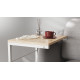 Столик приставной Терри Ferrum-decor 650x440x330 Белый металл ДСП Дуб Сан-Марино 16 мм (FRD-104656) - фото 5