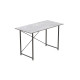 Стіл письмовий Line Лайт Ferrum-decor 75x120x50 Чорний метал ДСП Бетон 16 мм (FRD-104856) - фото 7