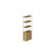 Етажерка 4/60 Ferrum-decor Серії Конект із тумбою 179x60x28 Білий ДСП Артизан (FRD-104496) - фото 2