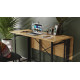 Стол-книжка трансформер Орион 3 Ferrum-decor 750x1150x880 Черный металл ДСП Дуб Артизан 16 мм (FRD-105086) - фото 2