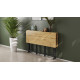Стол-книжка трансформер Орион 3 Ferrum-decor 750x1150x880 Черный металл ДСП Дуб Артизан 16 мм (FRD-105086) - фото 11