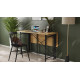 Стол-книжка трансформер Орион 3 Ferrum-decor 750x1150x880 Черный металл ДСП Дуб Артизан 16 мм (FRD-105086) - фото 4