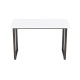 Стол письменный Кнап 2 Ferrum-decor 75x140x70 Черный металл ДСП Белый 16 мм (FRD-106426) - фото 6