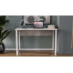 Стол письменный Курт Ferrum-decor 75x100x60 Белый металл ДСП Бетон 16 мм (FRD-106616) - фото 2