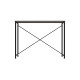 Стіл письмовий Line Лайт Ferrum-decor 75x100x50 Чорний метал ДСП Біле 16 мм (FRD-104836) - фото 3