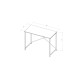 Стіл письмовий Line Лайт Ferrum-decor 75x100x50 Чорний метал ДСП Біле 16 мм (FRD-104836) - фото 6