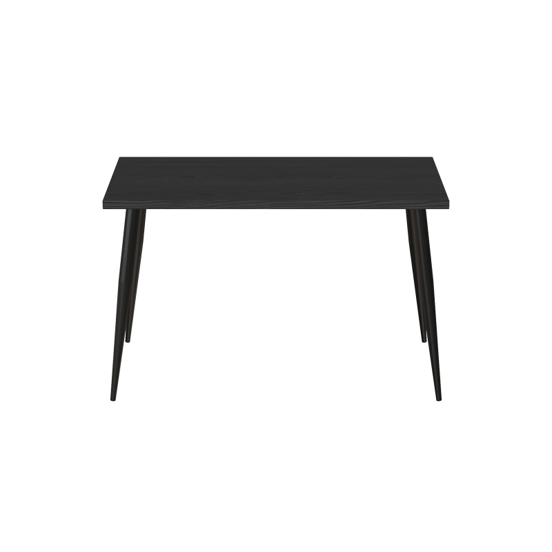 Кухонний стіл Марсель 50 Ferrum-decor 75x120x60 Чорний метал ДСП Сосна Кембра 32 мм (FRD-106696)