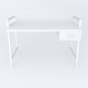 Письменный стол Ferrum-decor Комфорт 75x100x60 Белый металл ДСП Белое 32 мм (FRD-103436) - фото 3