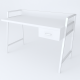 Письменный стол Ferrum-decor Комфорт 75x100x60 Белый металл ДСП Белое 32 мм (FRD-103436) - фото 4