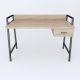 Письмовий стіл Ferrum-decor Комфорт 75x120x60 Чорний метал ДСП Дуб Сонома 32 мм (FRD-103446) - фото 3