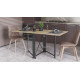 Стіл-книга трансформер Оріон 2 Ferrum-decor 750x1520x730 Чорний метал ДСП Дуб Сонома 16 мм (FRD-104586) - фото 7