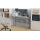 Стол письменный Раян Ferrum-decor 75x100x60 Серый металл ДСП Бетон 32 мм (FRD-106476) - фото 7