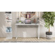 Стол письменный Скай Ferrum-decor 75x120x70 Белый металл ДСП Бетон 16 мм (FRD-106676) - фото 2