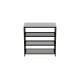 Полиця для взуття Слайм 3 Ferrum-decor 635x630x260 Чорний метал ДСП Біле 16 мм (FRD-105156) - фото 5
