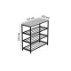 Полиця для взуття Слайм 3 Ferrum-decor 635x630x260 Чорний метал ДСП Біле 16 мм (FRD-105156) - фото 7