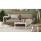 Стол журнальный приставной Терри Комбо Ferrum-decor 345x662x440 Белый металл ДСП Дуб Сонома 16 мм (FRD-105146) - фото 6