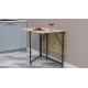 Стіл трансформер книжка Вуді Ferrum-decor 75x130x90 Чорний метал ДСП Дуб Сонома 16 мм (FRD-106746) - фото 2