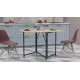 Стіл трансформер книжка Вуді Ferrum-decor 75x130x90 Чорний метал ДСП Дуб Сонома 16 мм (FRD-106746) - фото 3